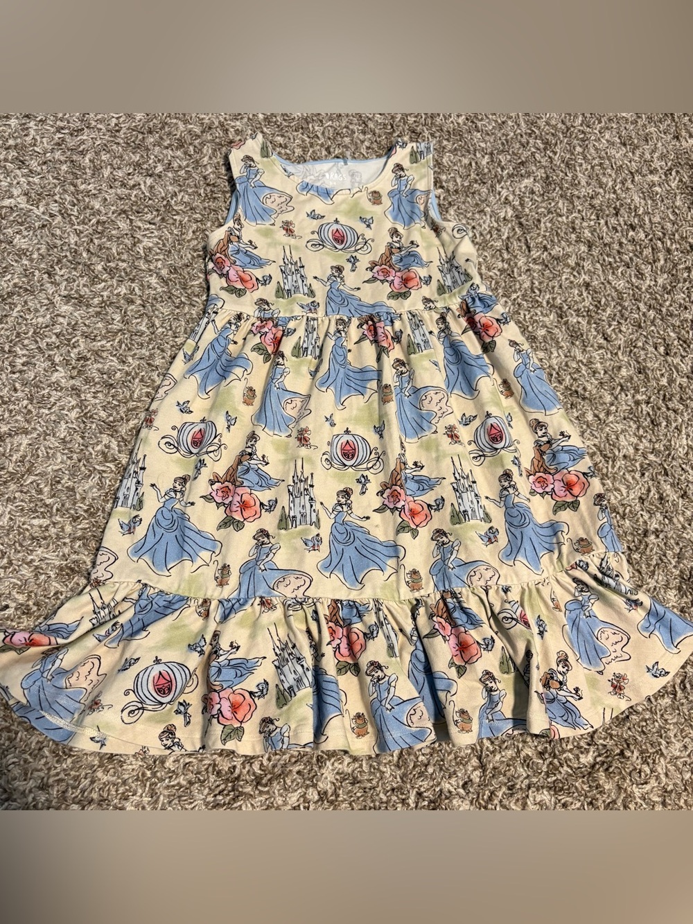 Rags Cinderella Dress size 3/4 Disney Princess Dress Modal/Cotton Blend